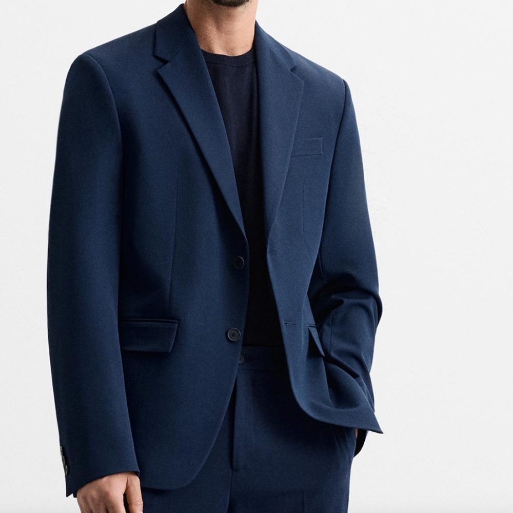 Beautiful Zara Blue Mens Suit US 40 EU50